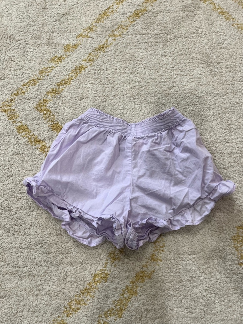 Zara Lilac Ruffle-Trim Girls' Shorts
